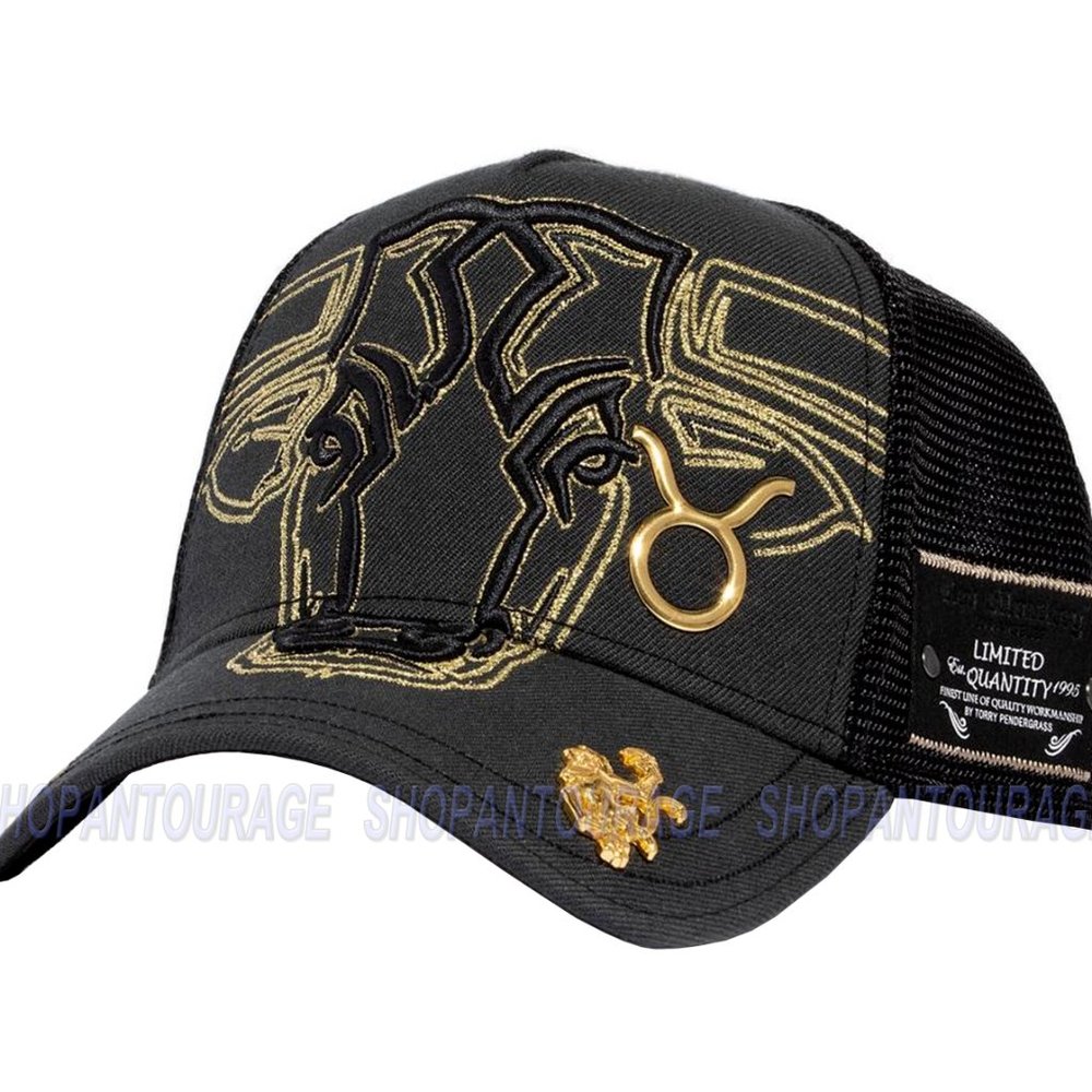 Red Monkey Taurus Black RM1426 New Zodiac Series Limited Edition Trucker Hat Cap